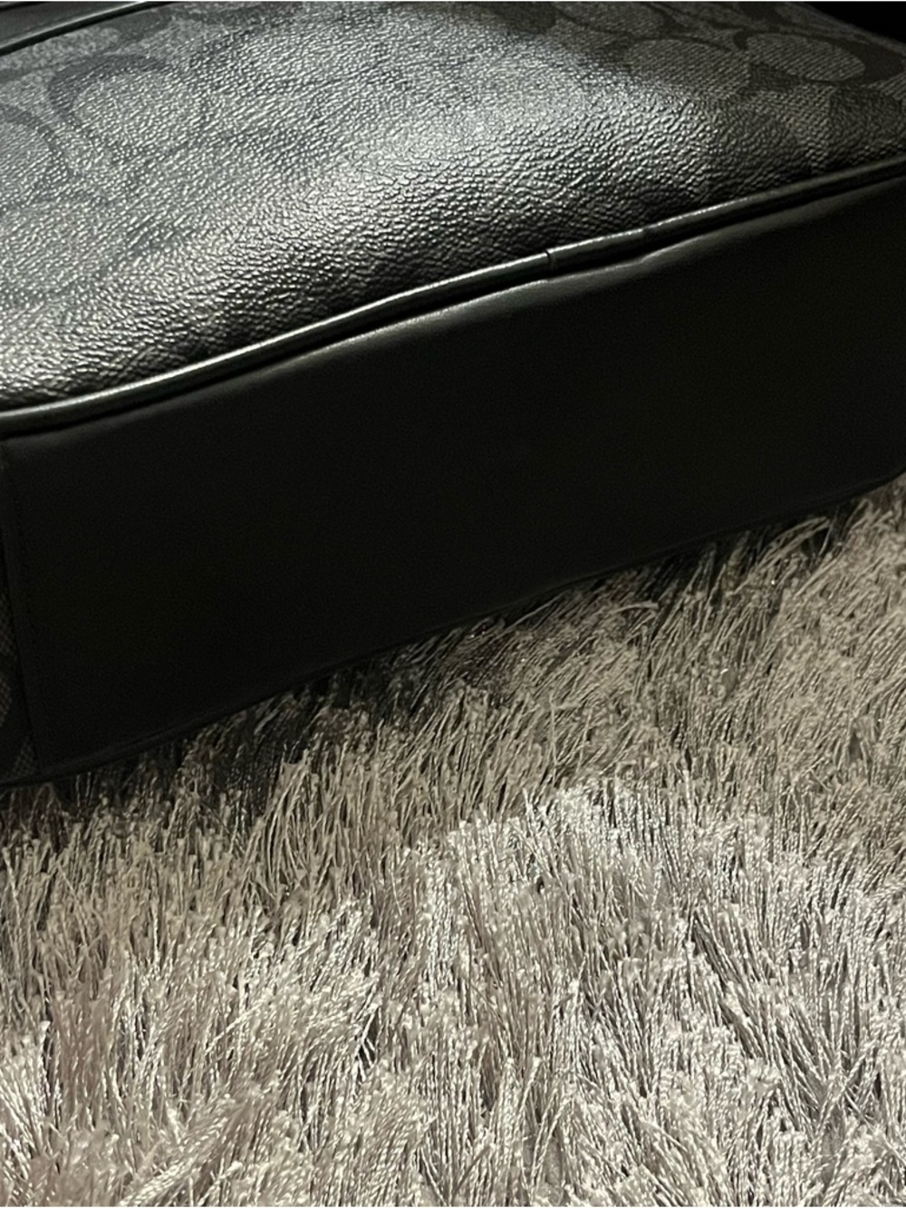 Coach Black Signature Messenger Bag - Picture 6 of 14